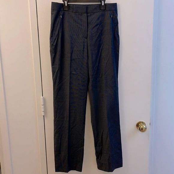 Elie Tahari dark blue wide leg pants - Picture 1 of 8